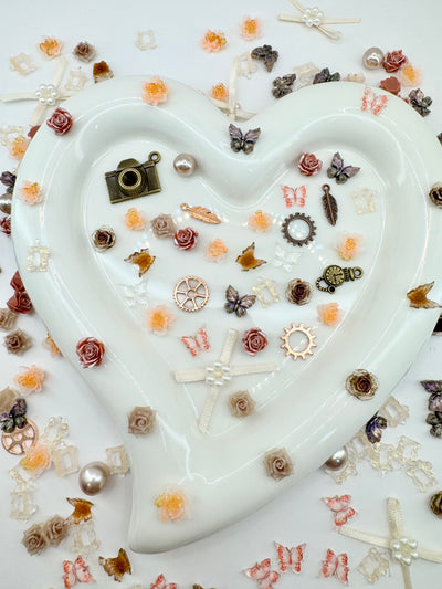 Vintage Steampunk Metal Charm Nail Mix