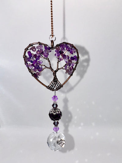 Purple Crystal Suncatcher