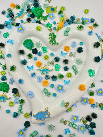 Dinosaur Roar Metal Mix Nail Charms