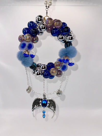 Blue Wing Beaded Suncatcher