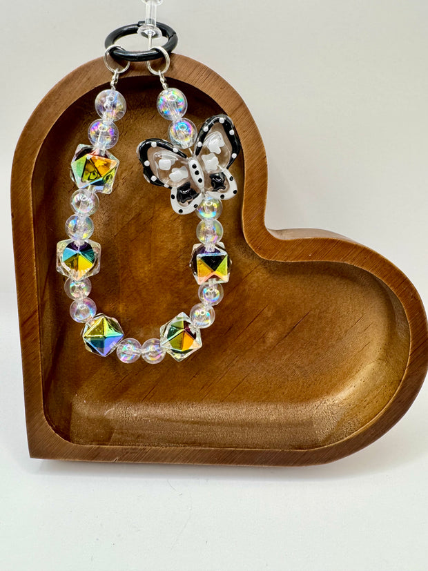 Black butterfly Keychain