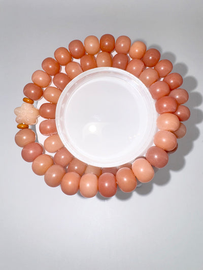 Bodhi Peach Star Double Bangle